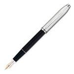 яПерьевая ручка Cross Townsend Black Lacquer/Engraved Rhodium Plated (AT0046-7FD)